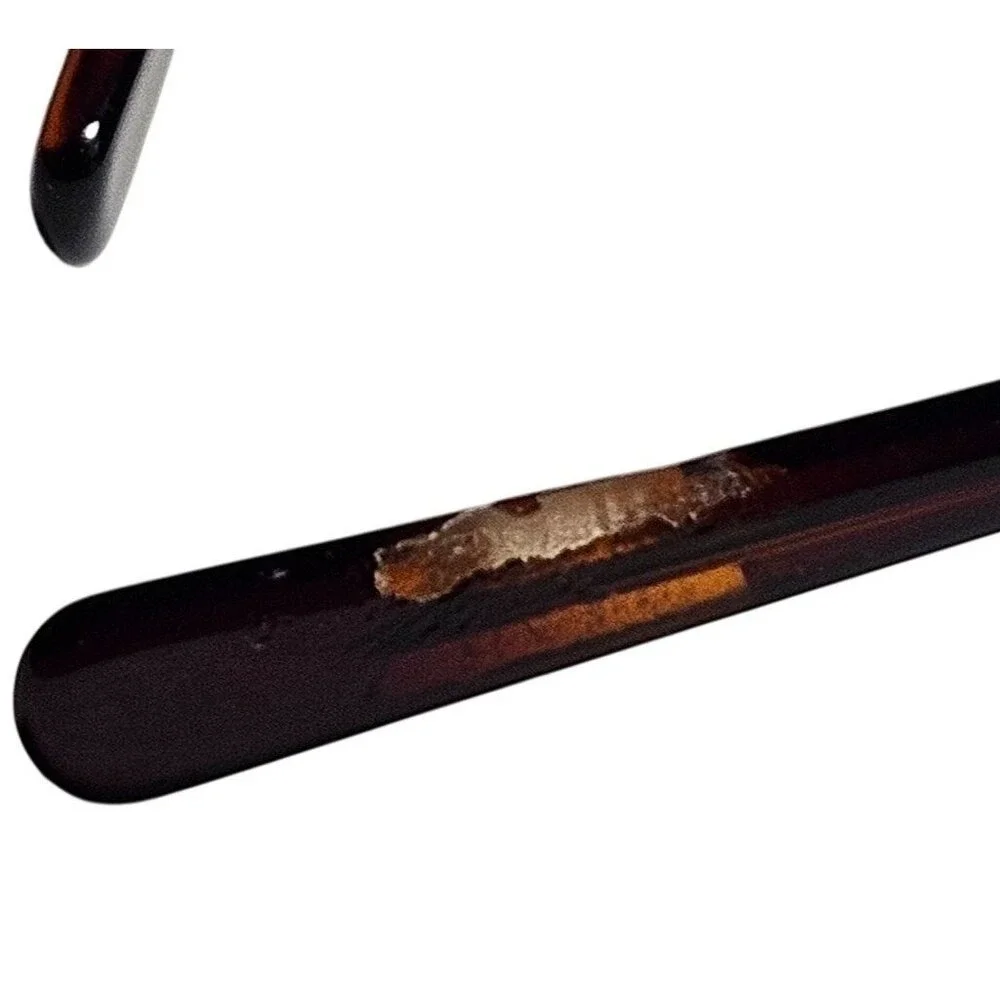 Frames‎ Only Fendi F625R 51-16 Burgundy Rectangular Eyeglasses Gold Rhinestones